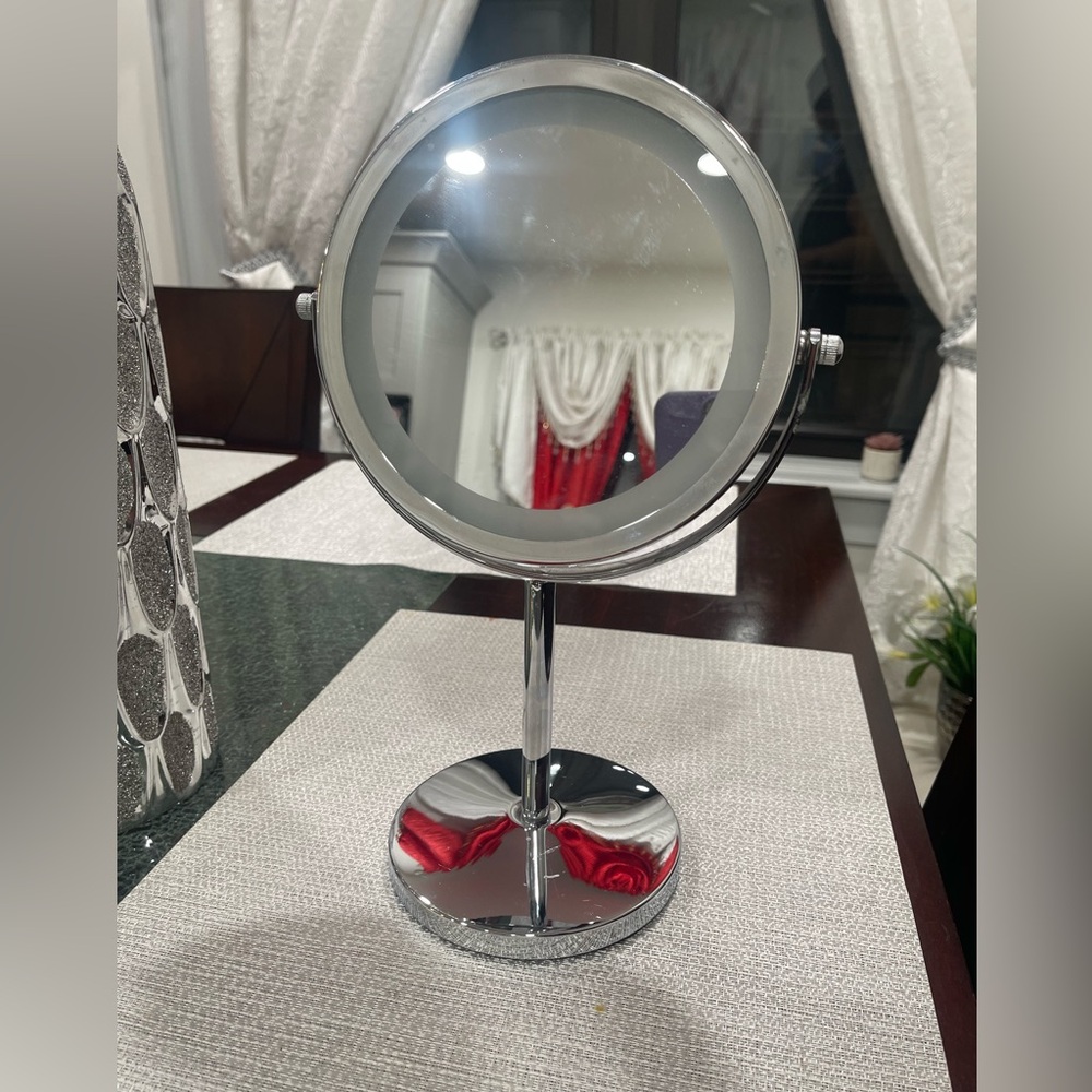 Silver Vanity Mirror